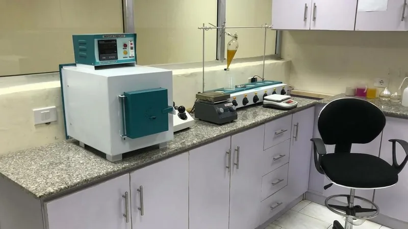 The quality-testing laboratory